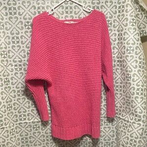 Pink Rose Women's Vibrant Pink Knit Sweater